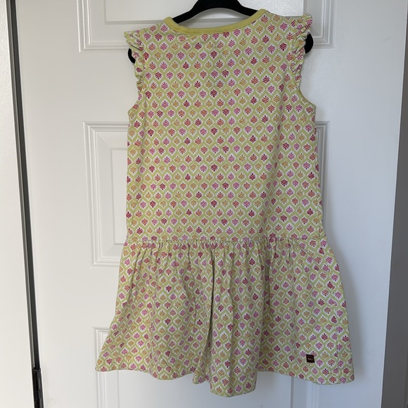 Tea Girls Yellow Dress with Floral detail - Picture 3 of 5